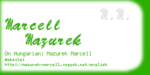 marcell mazurek business card